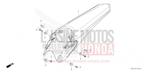 REAR FENDER CRF450RXS de 2025